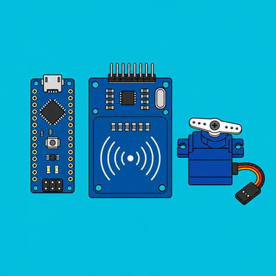 Arduino Nano RC522 RFID: Unlock a Servo Cat Door