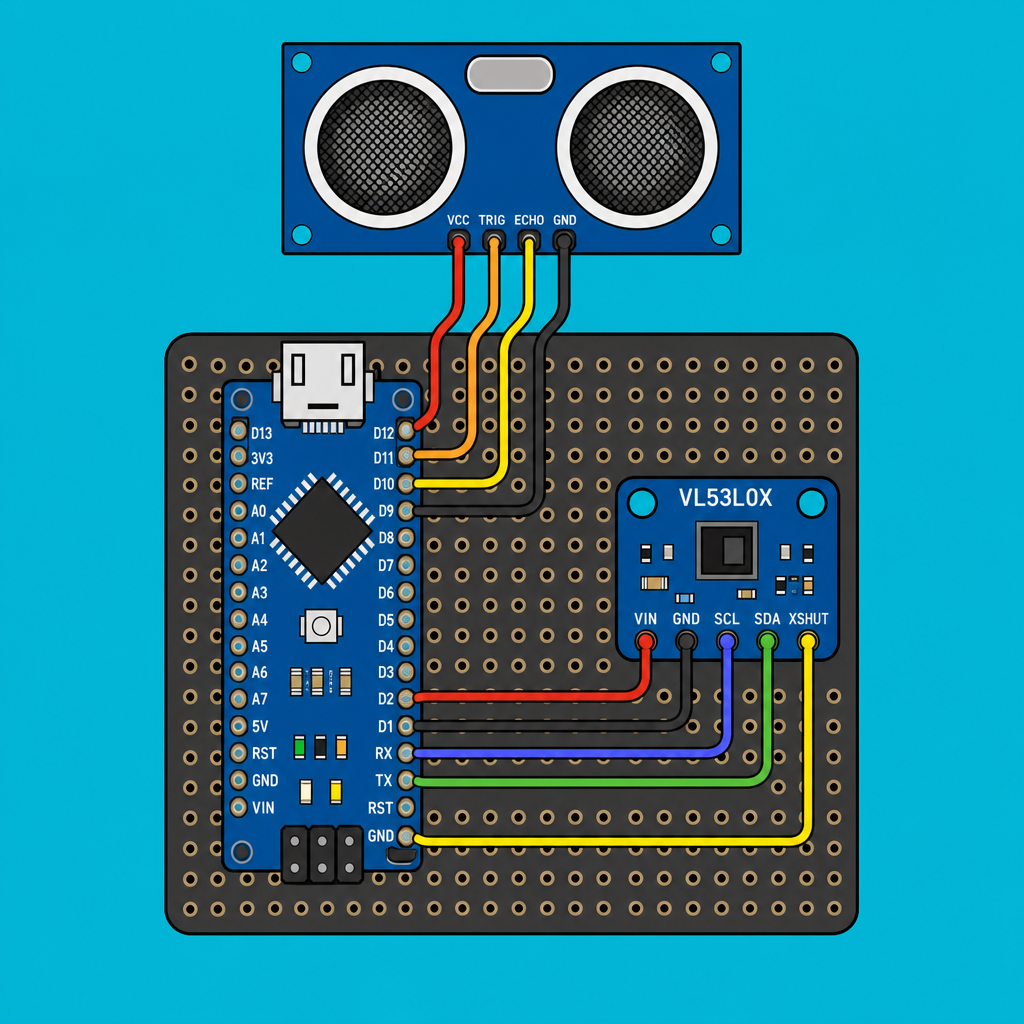 Arduino Nano HC-SR04 vs VL53L0X: Pick right sensor | ShillehTek