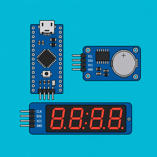 Arduino Nano DS3231 + TM1637: Drift-Free Alarm Clock | ShillehTek