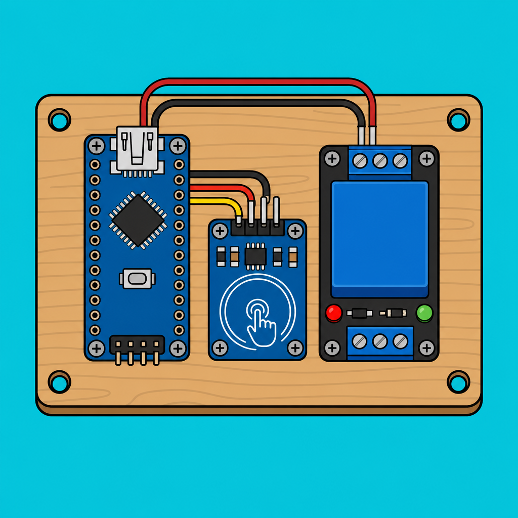 Arduino Nano TTP223B: Hidden Touch Relay Switch | ShillehTek