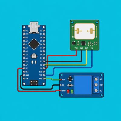 Arduino Nano RCWL-0516: Through-Wall Motion Detect