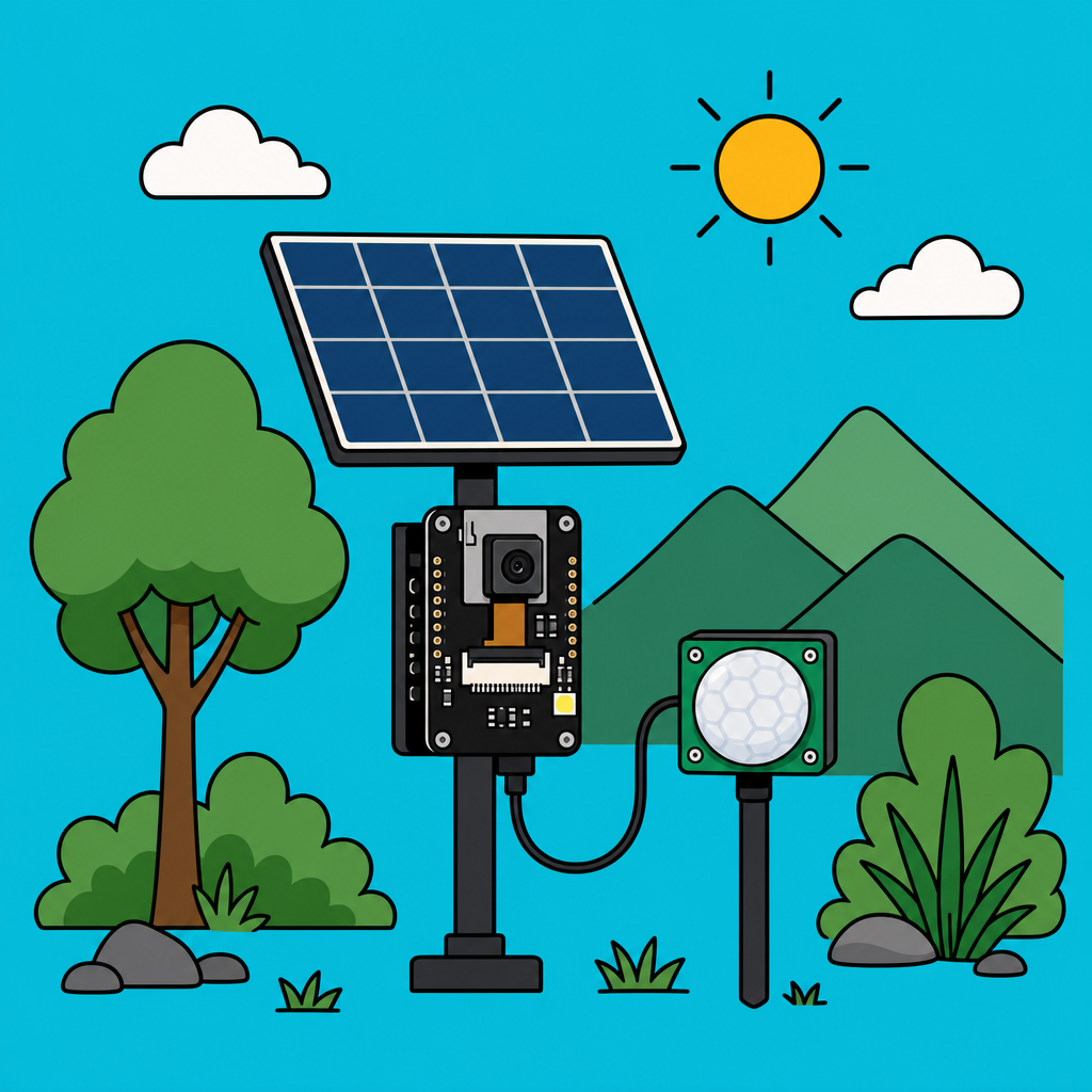 ESP32-CAM PIR: Solar Off-Grid Motion Camera | ShillehTek