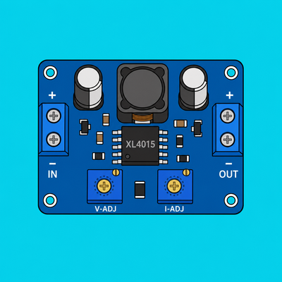 XL4015 Buck Converter: Adjustable Bench PSU Build