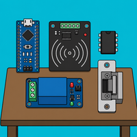 Arduino Nano EM4100 RFID: EEPROM multi-card door lock | ShillehTek