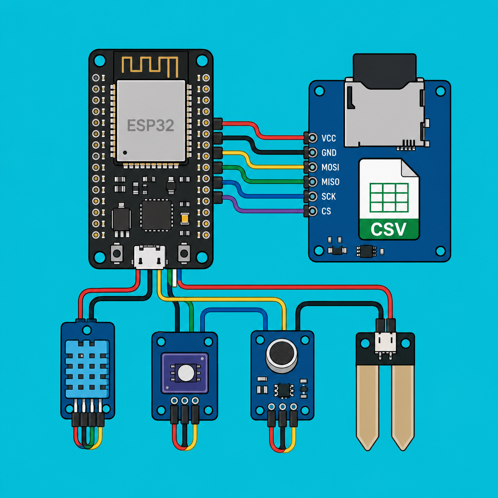 ESP32 SD Card: Local CSV Data Logging Setup | ShillehTek