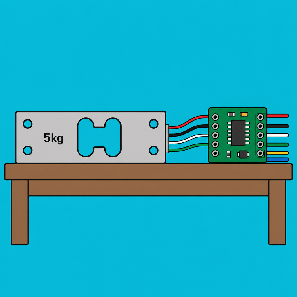 Build an Arduino Digital Scale with a 5kg Load Cell and HX711 Amplifier