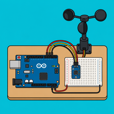 Arduino Analog Anemometer: Live Wind Speed Readings