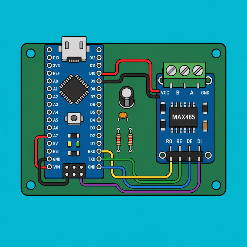 Arduino Nano MAX485: Build a Modbus RTU Slave | ShillehTek