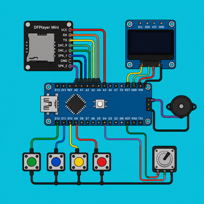 Arduino Nano DFPlayer Mini: OLED MP3 Player Build