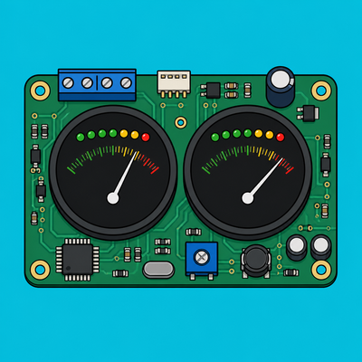 ESP32 GC9A01: Build a Stereo Retro VU Meter