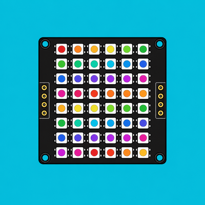 Arduino WS2812 8x8 Matrix: Play Pixel Art Animations