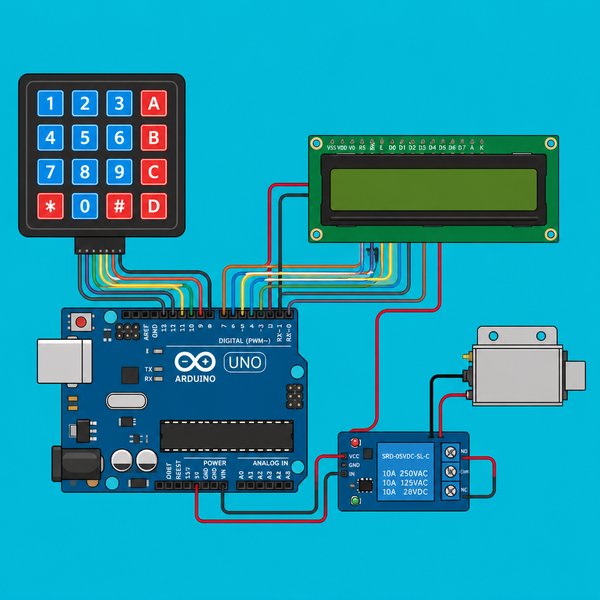 Arduino Uno 4x4 Keypad: EEPROM Door Lock Build | ShillehTek