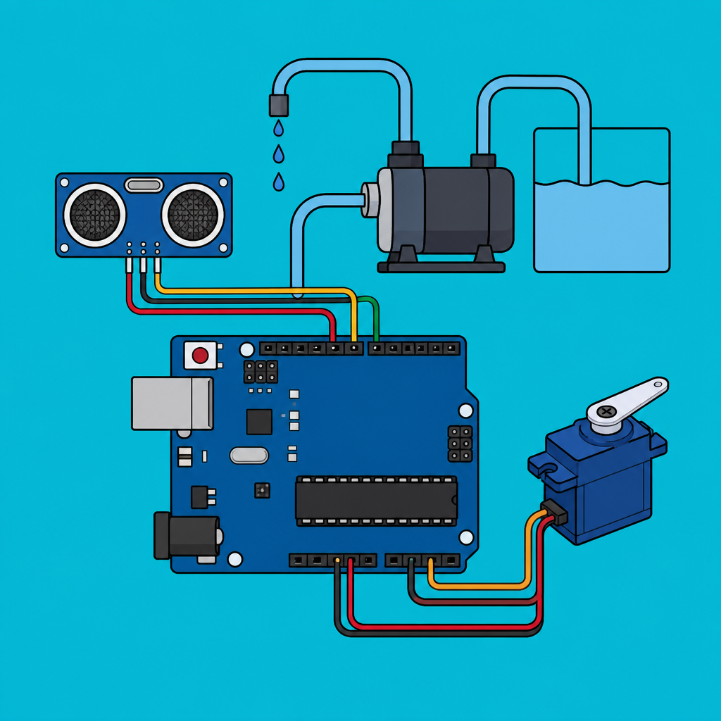 Arduino HC-SR04 Servo: Touchless Pump Dispenser Build | ShillehTek