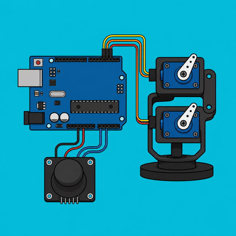 Arduino Uno Analog Joystick: Control a Pan-Tilt Servo Mount | ShillehTek