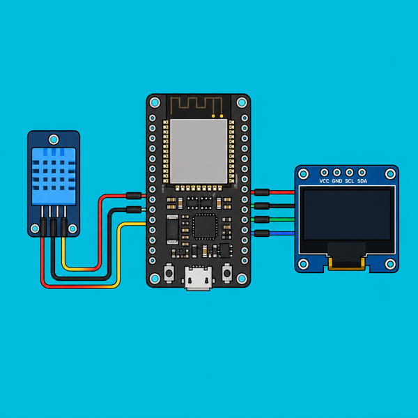 ESP32 ESP-NOW: Send DHT11 Data to OLED | ShillehTek