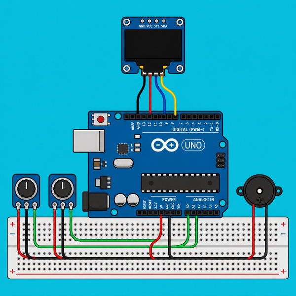 Arduino Uno SSD1306 OLED: Build a Pong Game | ShillehTek