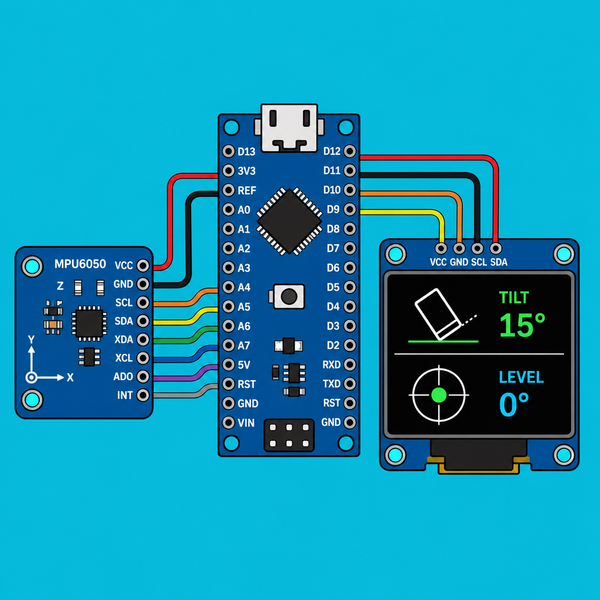 Arduino Nano MPU6050: Tilt Game and OLED Level | ShillehTek