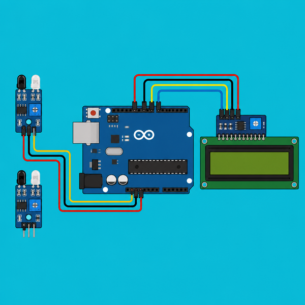 Arduino Uno IR Sensors: Bidirectional Visitor Counter | ShillehTek