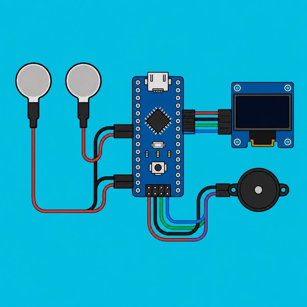 Arduino Nano GSR Electrodes: OLED Reaction Meter | ShillehTek