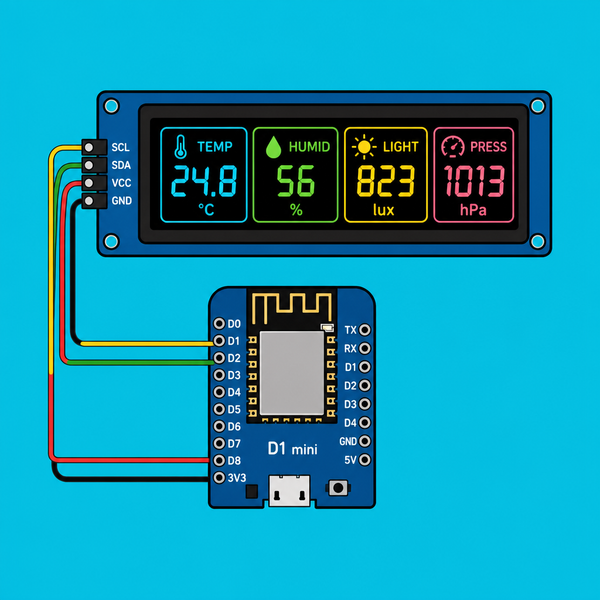 D1 Mini I2C LCD: Live YouTube Stats Display | ShillehTek