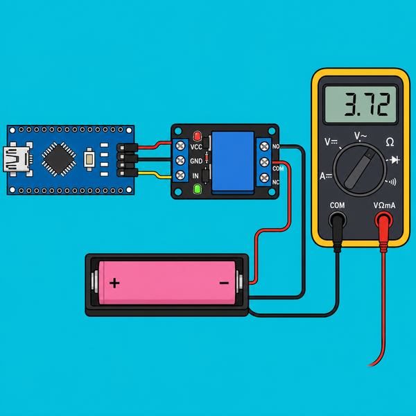 Arduino Nano Relay: Measure 18650 Capacity in mAh | ShillehTek