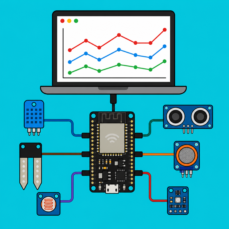 ESP32 WebSocket Dashboard: Live Browser Sensor Chart | ShillehTek