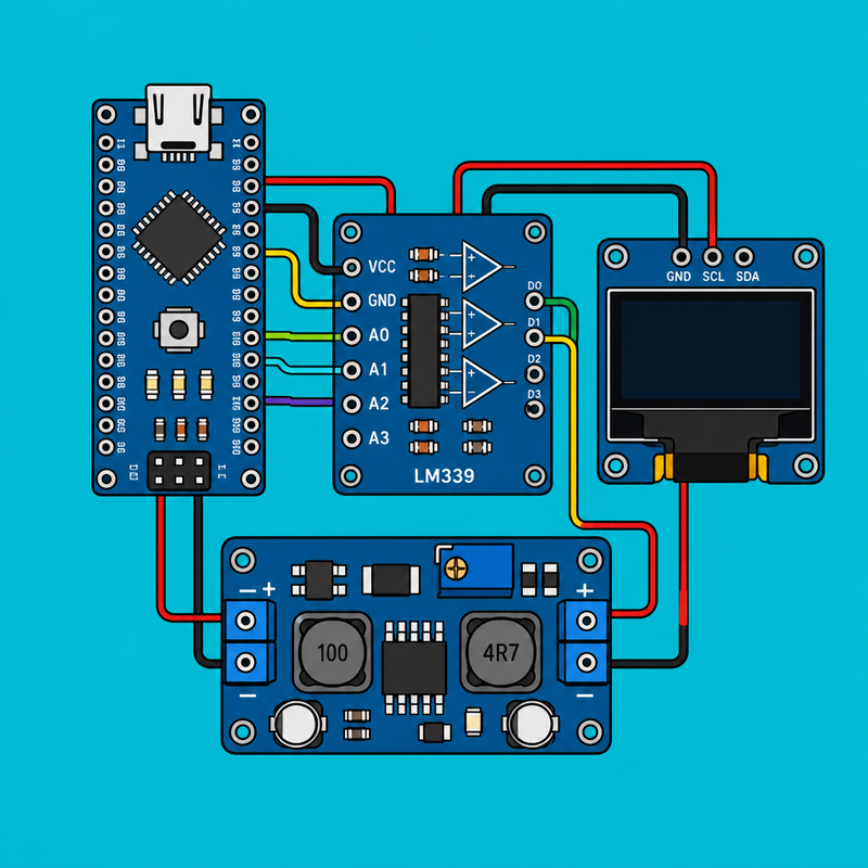 Arduino Nano LM339: Measure Inductance on OLED | ShillehTek