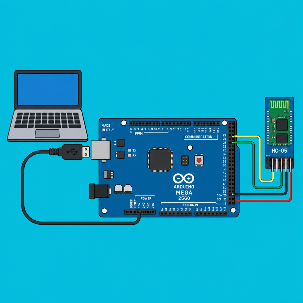 Arduino Mega 2560 HC-05: Route Serial to Uno and PC | ShillehTek