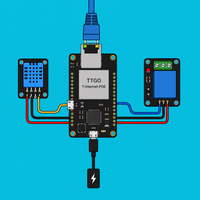 TTGO T-Internet-POE DHT11: Wired ESPHome Node | ShillehTek