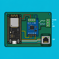 ESP32 MAX485: Modbus RTU to TCP Gateway Build | ShillehTek