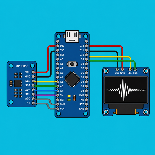 Arduino Nano MPU6050: OLED Seismogram STA/LTA Alarm | ShillehTek