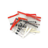 100-piece eight-value diode assortment arranged in taped strips