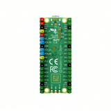 Bottom view of Raspberry Pi Pico 2 showing pin labels and certifications with ShillehTek branding
