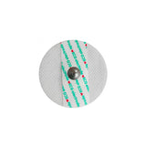 ECG electrode pad detail with snap connector and nonwoven backing