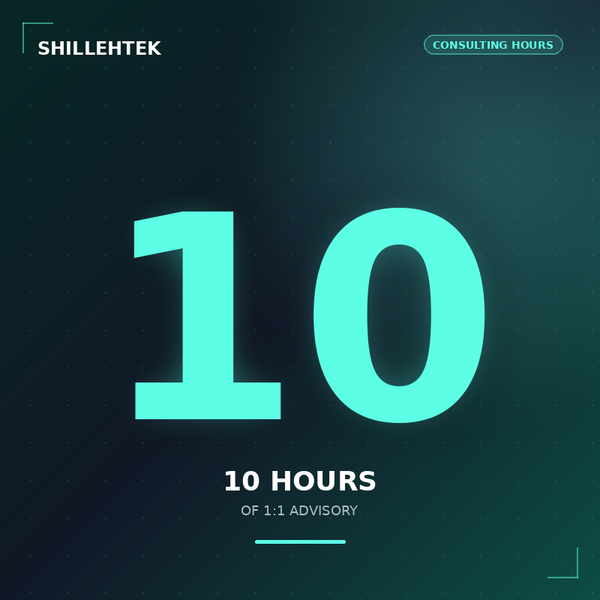 10-Hour Advisory Pack — ShillehTek consulting hours