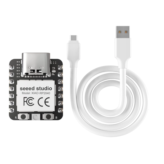 XIAO RP2040 microcontroller with USB-C cable included by seeed studio