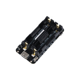 2x18650 lithium battery holder shield with USB and USB-C ports for ESP32 and Arduino
