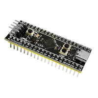 ShillehTek STM32F411CEU6 Black Pill ARM Board angled view showing pins and components