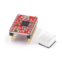 ShillehTek pre-soldered A4988 stepper motor driver with detached heatsink