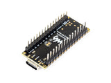 angled view showing USB-C connector and header pins on ESP32-S3 Nano Dev Board