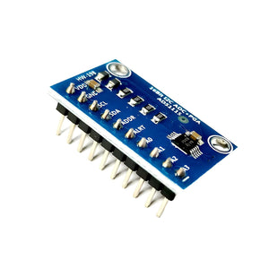 Close-up of ShillehTek Pre-Soldered ADS1115 ADC Analog to Digital Converter Module showing pins and components