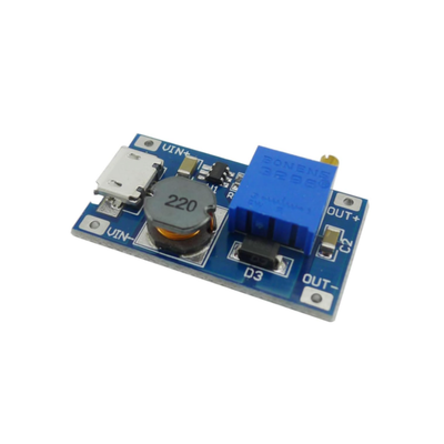 ShillehTek MT3608 DC-DC step up boost converter blue circuit board