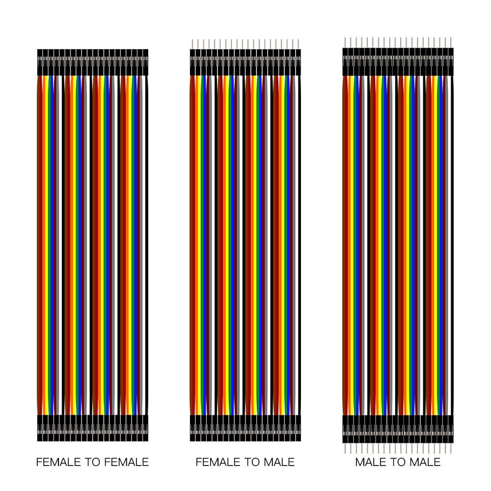 SHILLEHTEK 120pcs 20cm Dupont Wires for Arduino Raspberry Pi