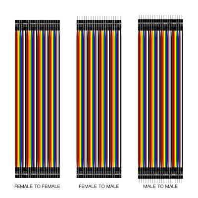 SHILLEHTEK 120pcs 20cm Dupont Wires for Arduino Raspberry Pi
