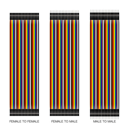 SHILLEHTEK 120pcs 20cm Dupont Wires for Arduino Raspberry Pi