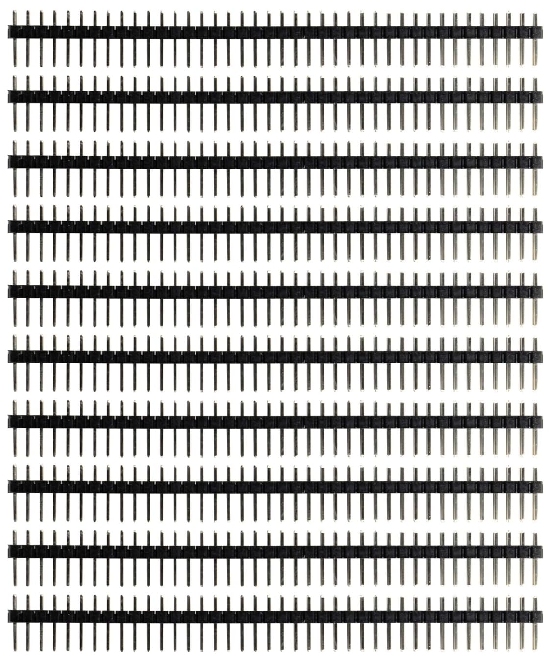 ShillehTek 10pcs 1x40 Male Pin Header 2.54mm for Arduino Pi