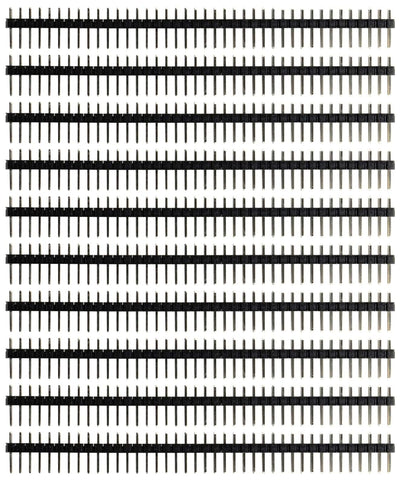 ShillehTek 10pcs 1x40 Male Pin Header 2.54mm for Arduino Pi
