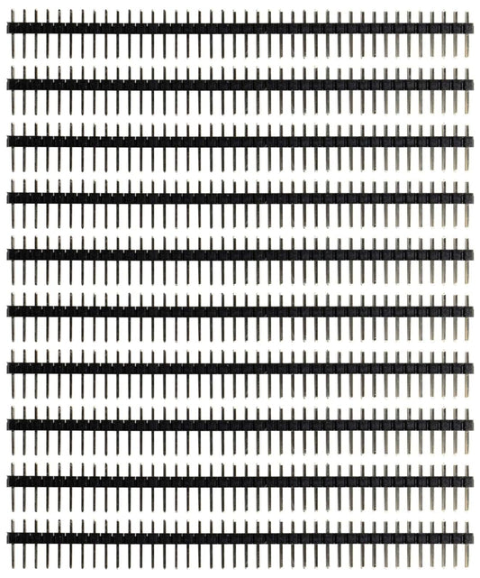 ShillehTek 10pcs 1x40 Male Pin Header 2.54mm for Arduino Pi