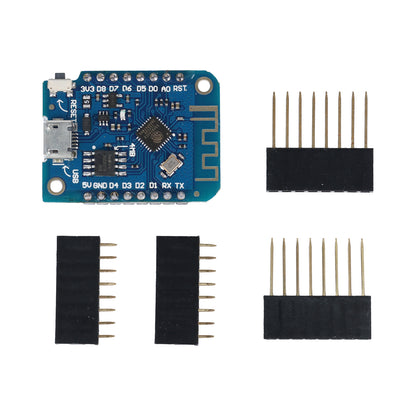 ESP8266 D1 Mini V3 4MB with separate pin header connectors for Arduino