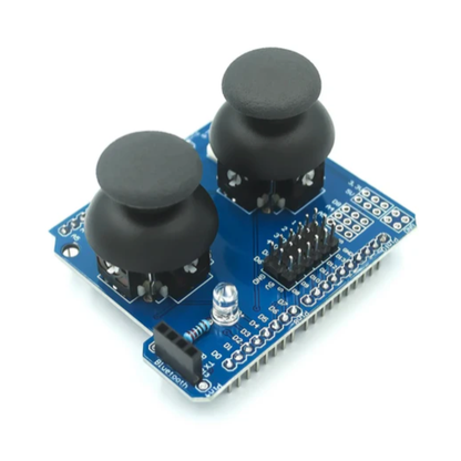 ShillehTek Joystick Shield V1.A with dual black joystick gamepad for Arduino R3